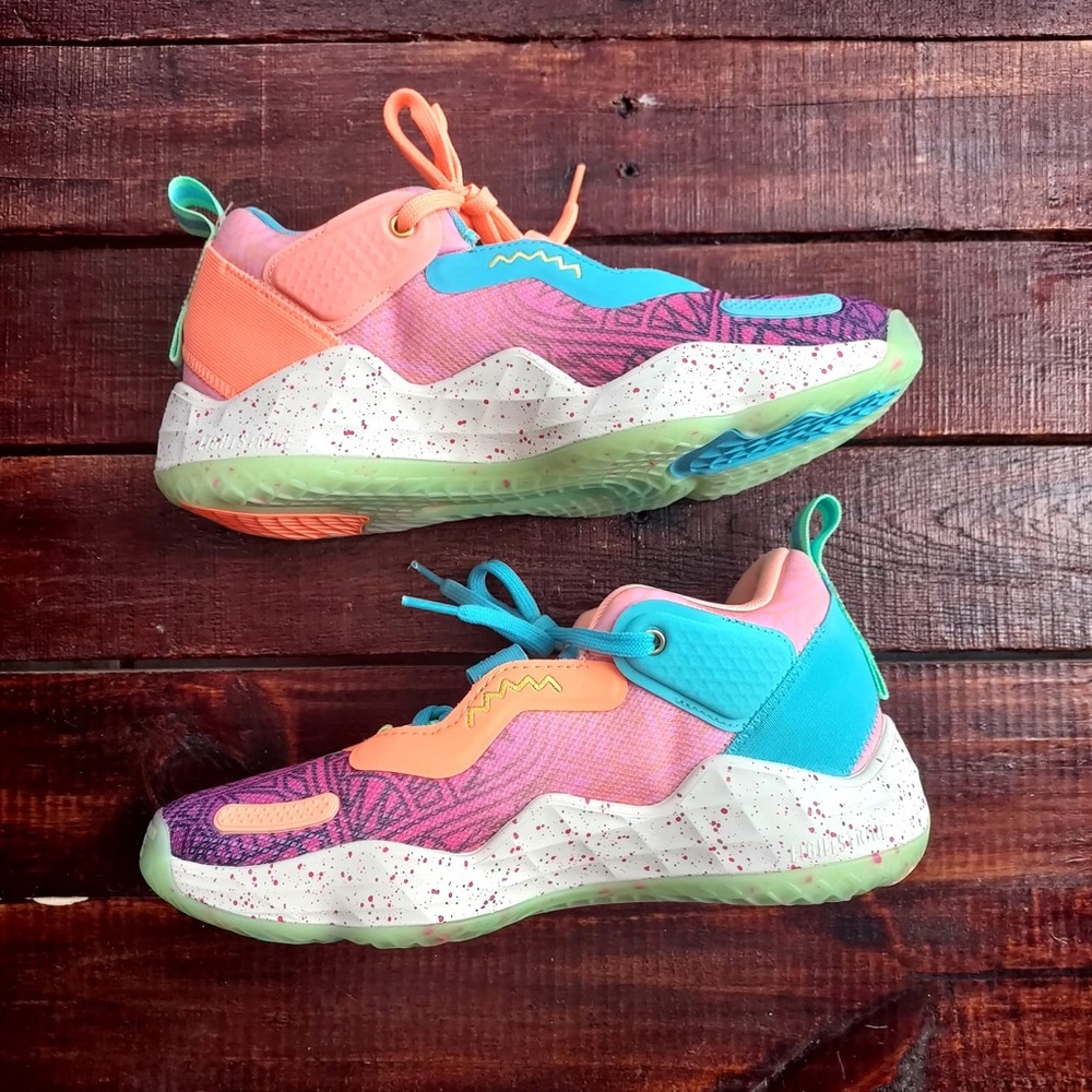 Adidas SM D.O.N Issue 3 J Rare Basketball Sneakers Women’s Size 7.5 Men’s Size 6 - Picture 6 of 8